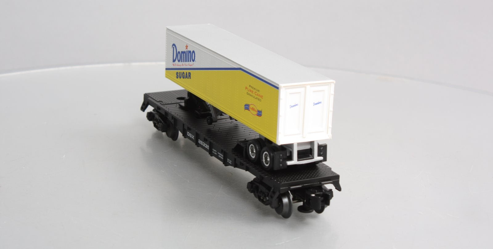 Lionel 6-26335 O Gauge Domino Sugar Flatcar w/Trailer LN/Box