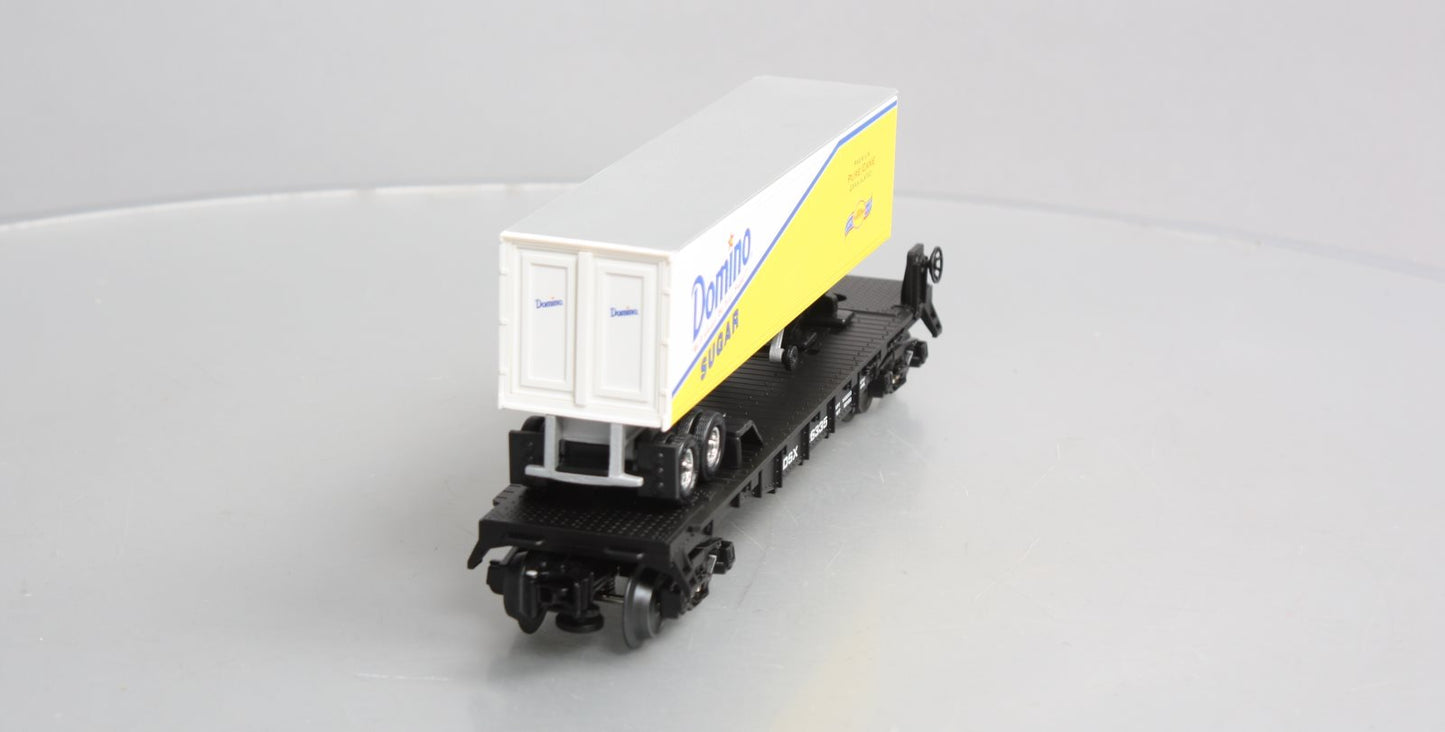 Lionel 6-26335 O Gauge Domino Sugar Flatcar w/Trailer LN/Box