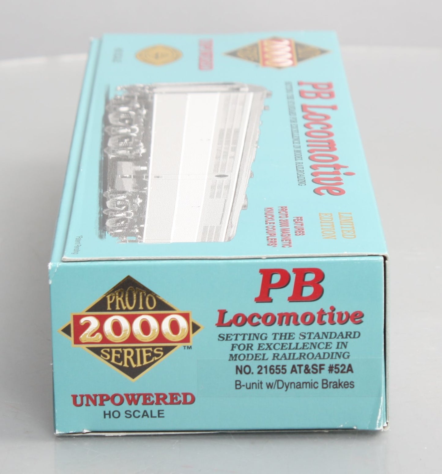 Proto 2000 21655 HO Scale AT&SF Diesel B-Unit W/Dynamic Brakes #52A LN/Box