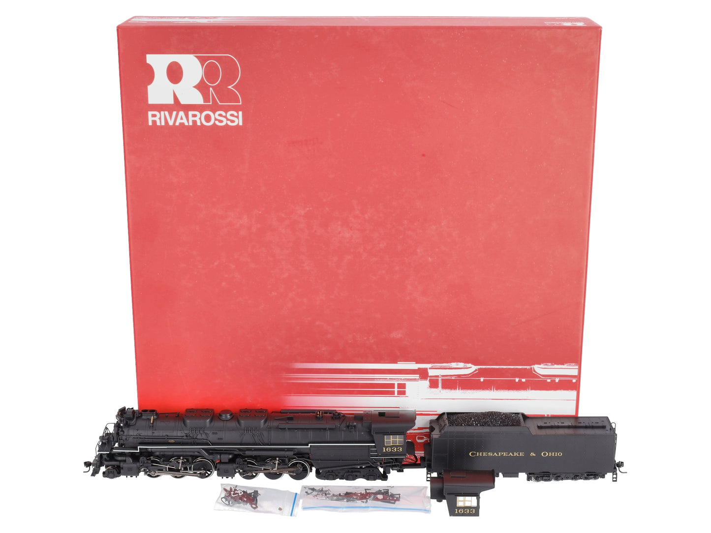 Rivarossi R5454 HO Scale C&O Class 2-6-6-6 Steam Locomotive & Tender #1633