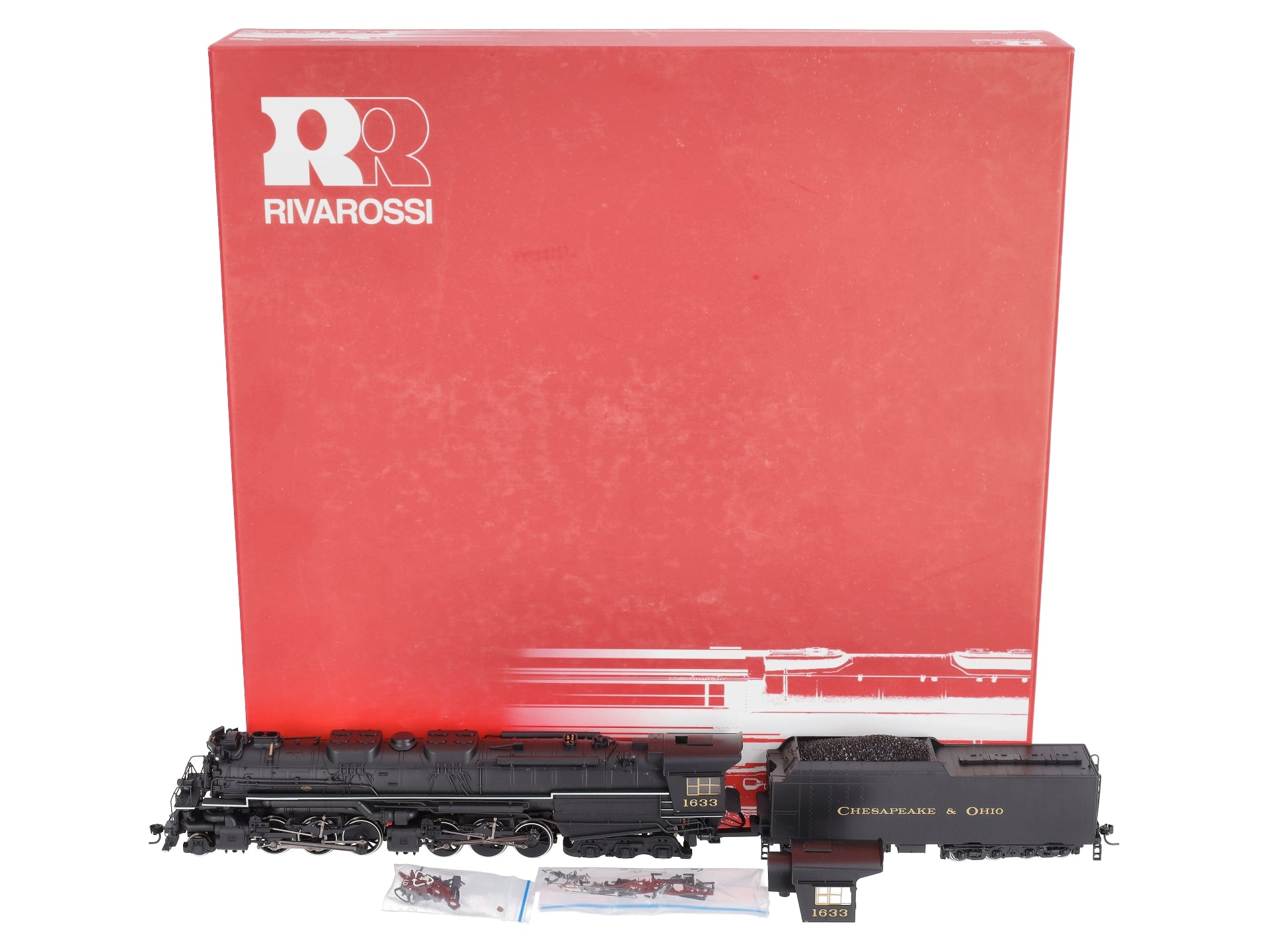 Rivarossi R5454 HO Scale C&O Class 2-6-6-6 Steam Locomotive & Tender #1633