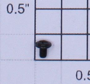 Lionel 6938027T23 #2-56 x 1/8" Black Phillips Washer Head Machine Screw