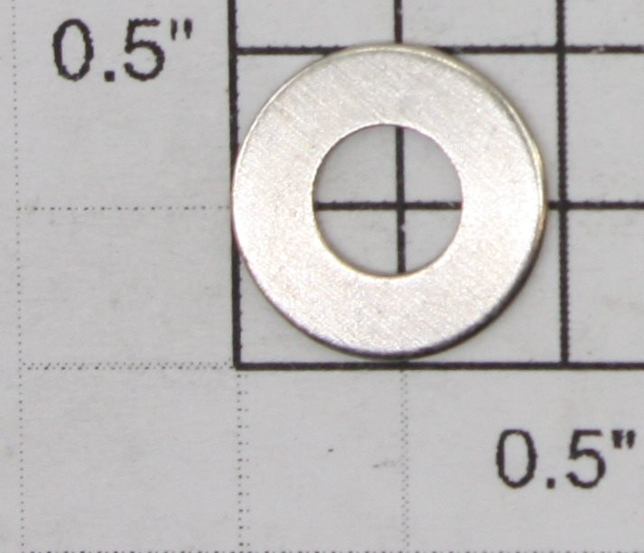 Lionel 9570-107 #1 Nickel Washer OD-29/64 x ID-15/64 W-9/64