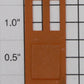 Lionel 9025-24 Left Hand Orange Vestibule Door