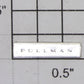 Lionel 9109-30 "Pullman" Nameplate with Adhesive