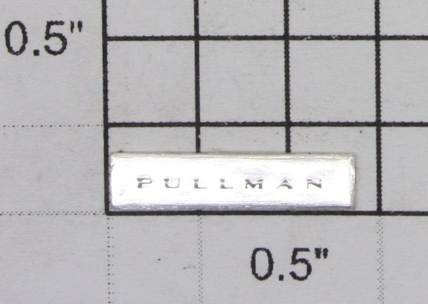 Lionel 9109-30 "Pullman" Nameplate with Adhesive