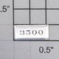 Lionel 9110-10 "3500" Number Nameplate with Adhesive on Back