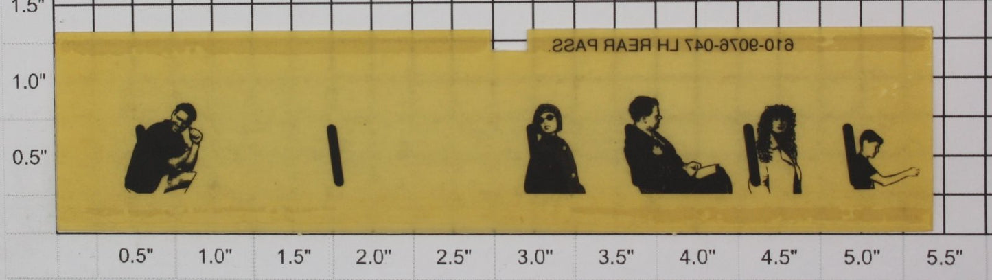 Lionel 19076-47 Left Hand Rear Window Strip