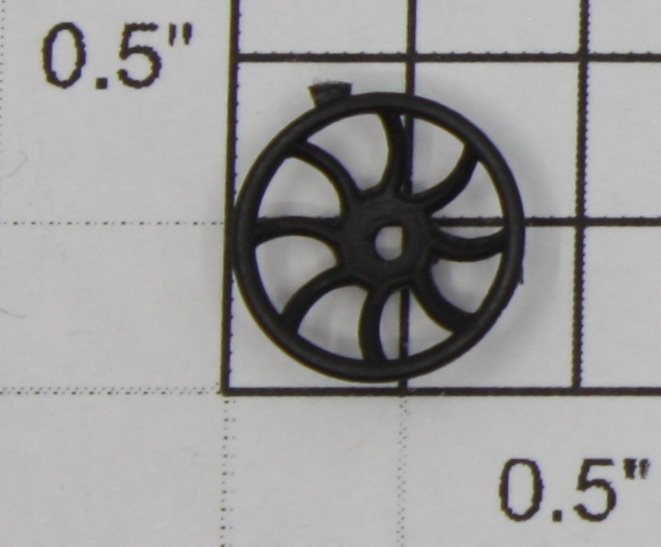 Lionel 6907-85 Black Plastic Brake Wheel
