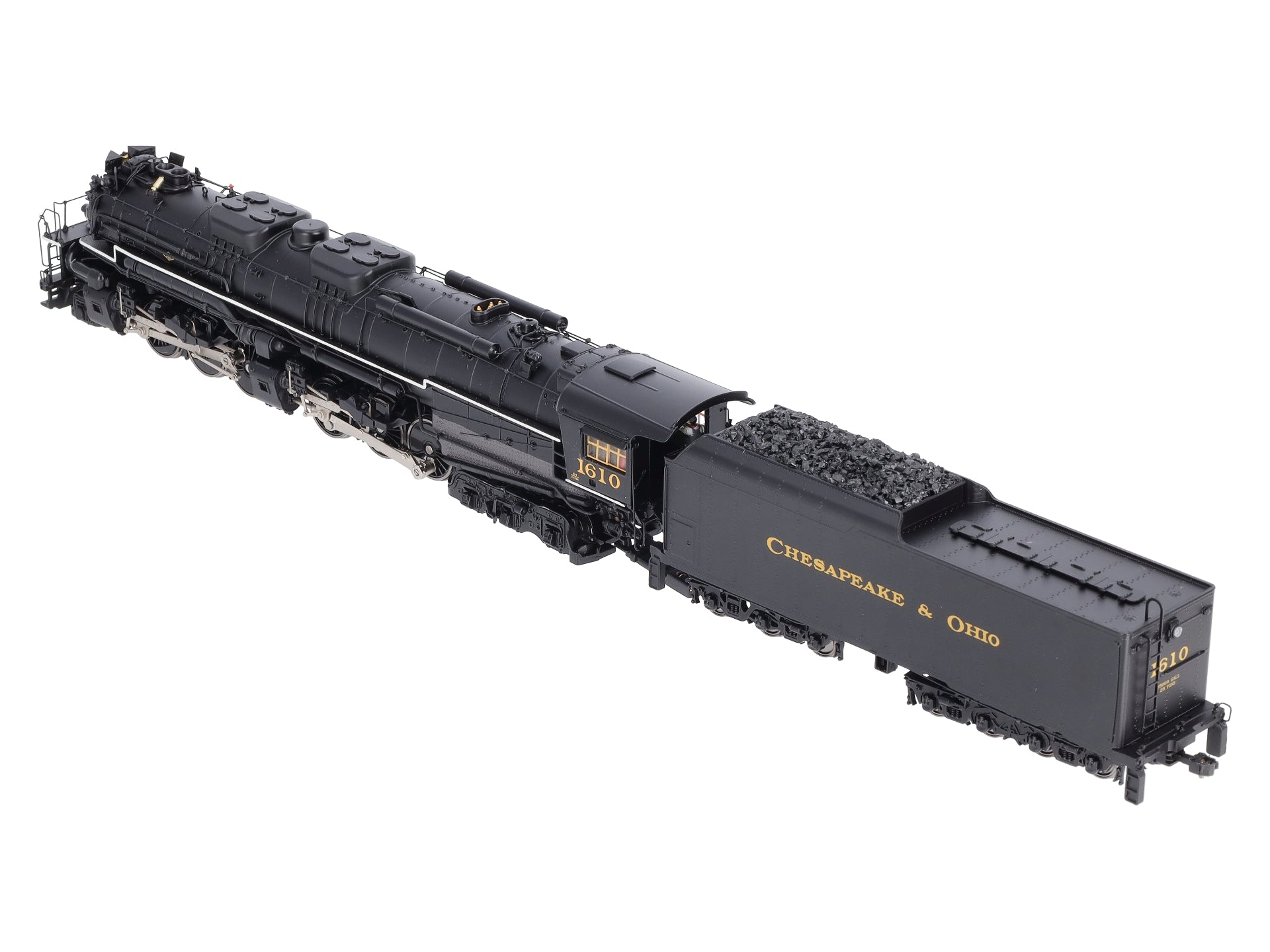 MTH 80-3251-1 HO Chesapeake & Ohio 2-6-6-6 Steam Locomotive #1610 w/PS3