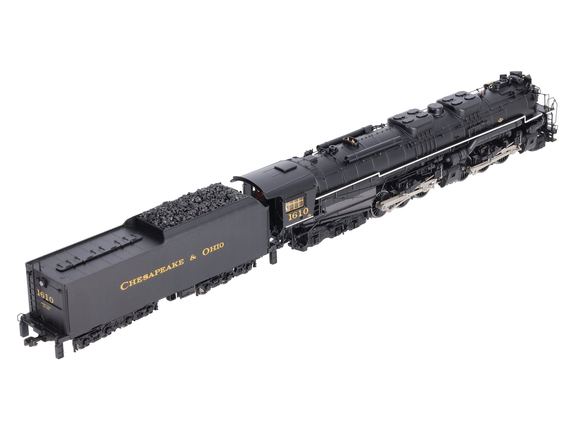 MTH 80-3251-1 HO Chesapeake & Ohio 2-6-6-6 Steam Locomotive #1610 w/PS3