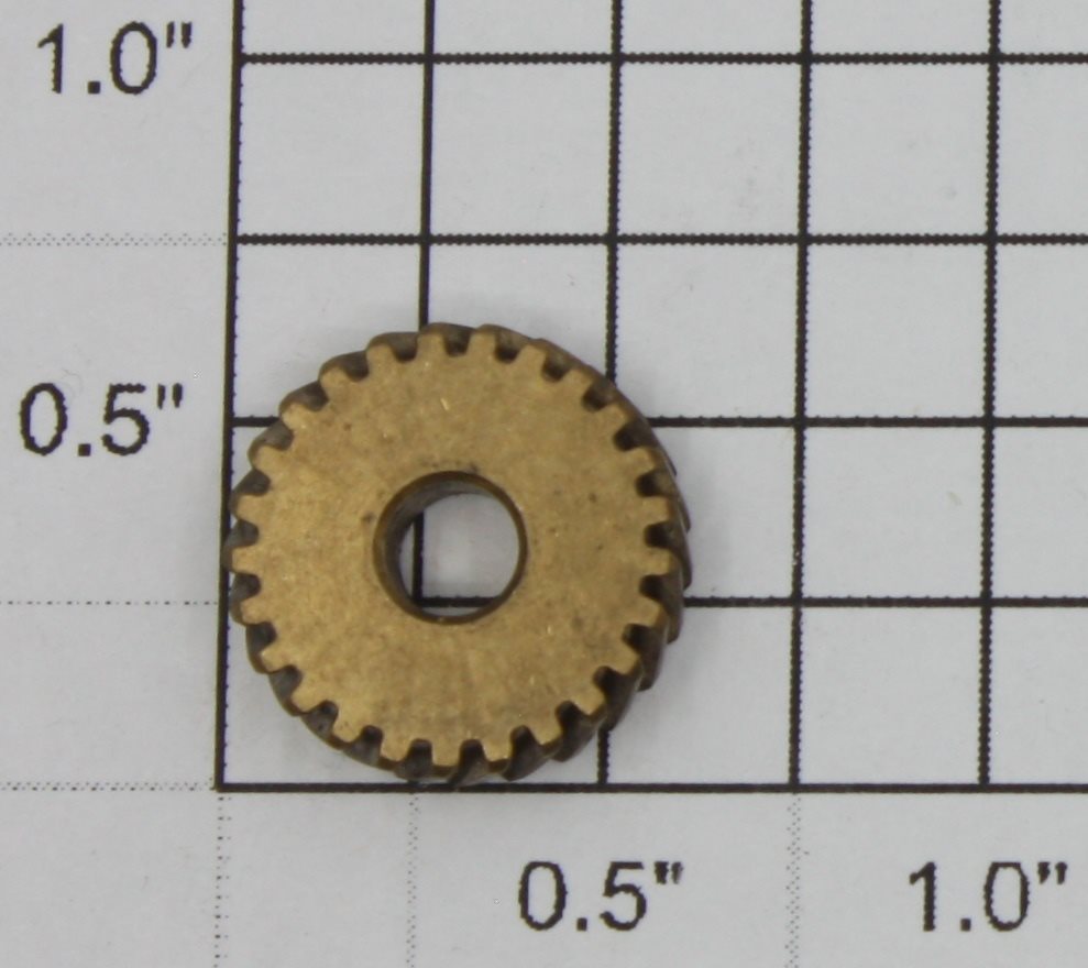 Lionel 18016-12 25-Tooth Brass Gear 11/64"IDx5/8"ODx11/64"W