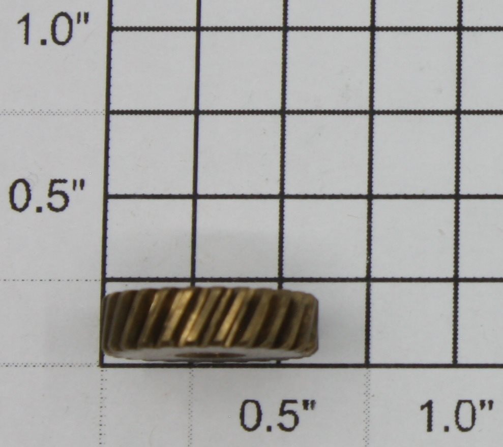 Lionel 18016-12 25-Tooth Brass Gear 11/64"IDx5/8"ODx11/64"W
