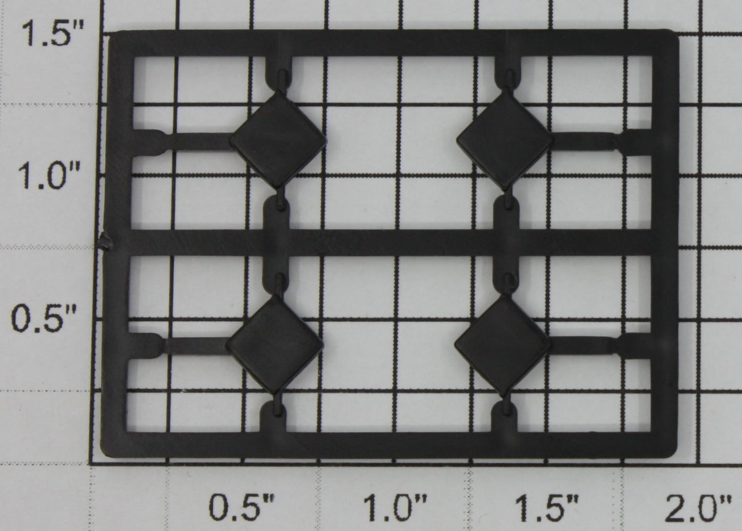 Lionel 7900-175 Black Plain Sign Placards (4)