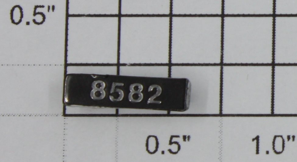 Lionel 8582-6 Right Hand Painted Raised Number Marker Lens/Number Board
