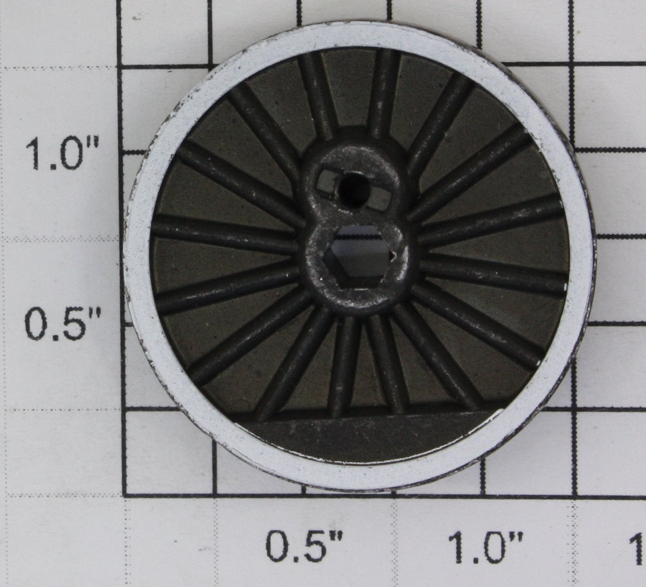 Lionel 8042-127 46-Tooth Whitewall Geared Center Wheel