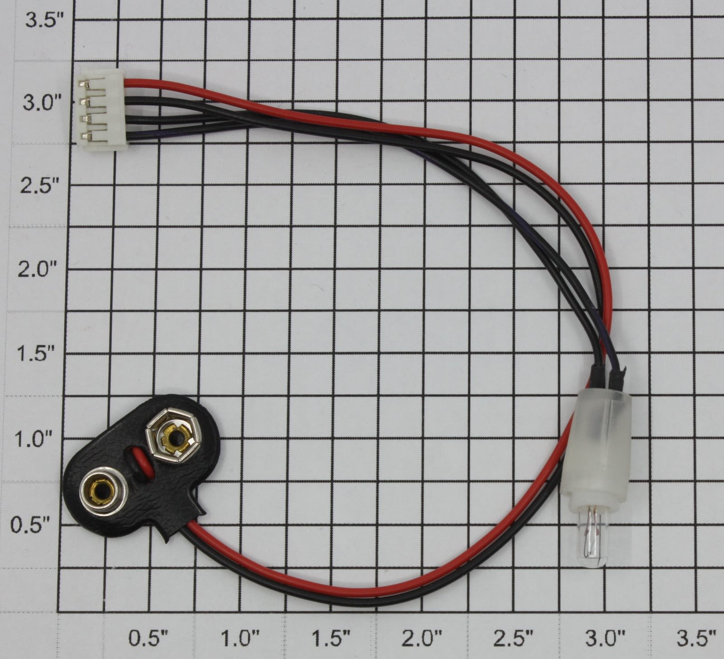 Lionel 8574-136 12V 120MA Lamp Harness with Adapter and Socket