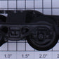 K-Line K5000-1 Plastic 4-Wheel Operating Coupler Truck with Fast Angle Wheels