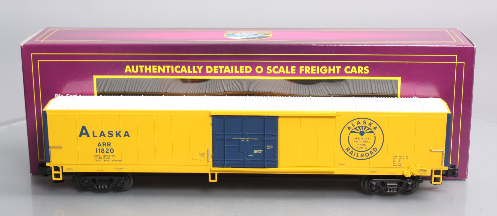 MTH 20-94052 O Alaska 60' Reefer Car #11820 NIB