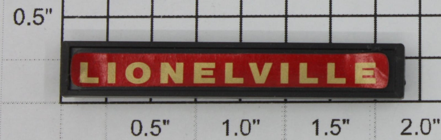 Lionel 2791-255 Station Sign With Lionelville Decal