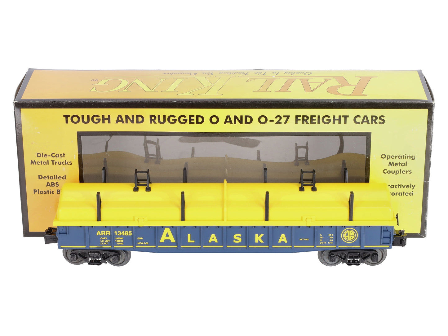 MTH 30-72069 Alaska Gondola Car w/Cover #13485