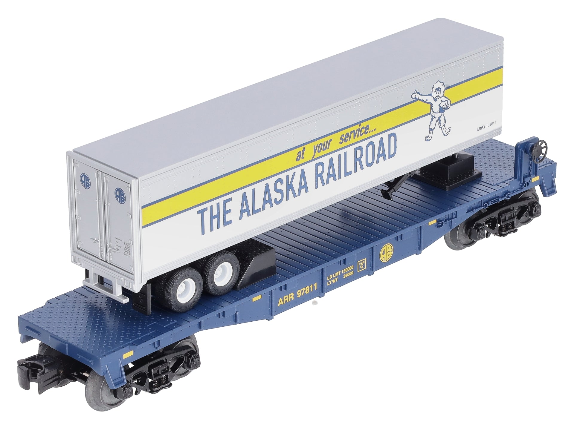 MTH 30-76427 Alaska Flat Car w/Trailer NIB