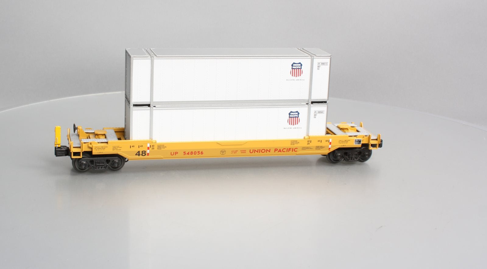 MTH 30-76759 O Union Pacific Husky Stack Car w/ ETD #548056 LN/Box