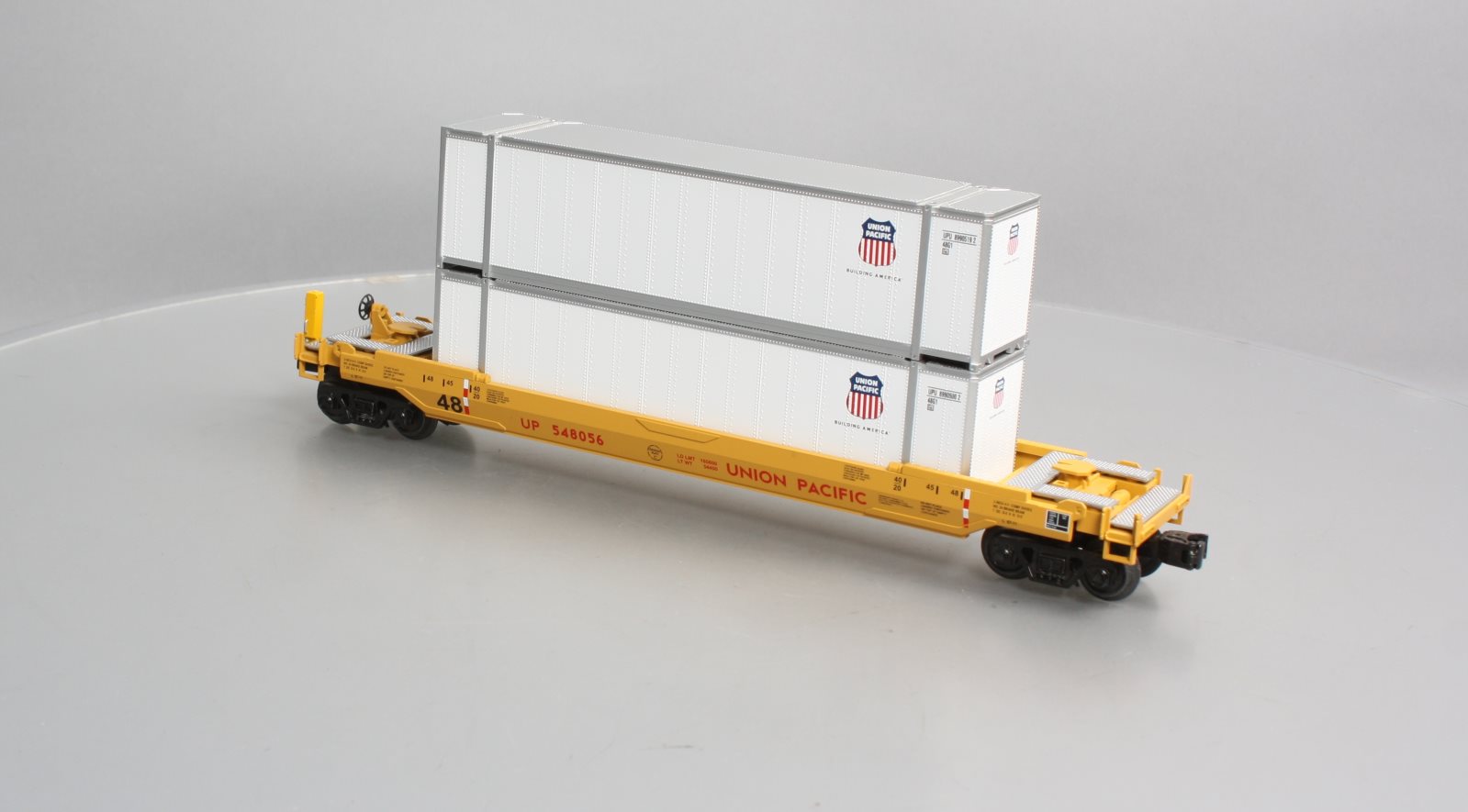 MTH 30-76759 O Union Pacific Husky Stack Car w/ ETD #548056 LN/Box