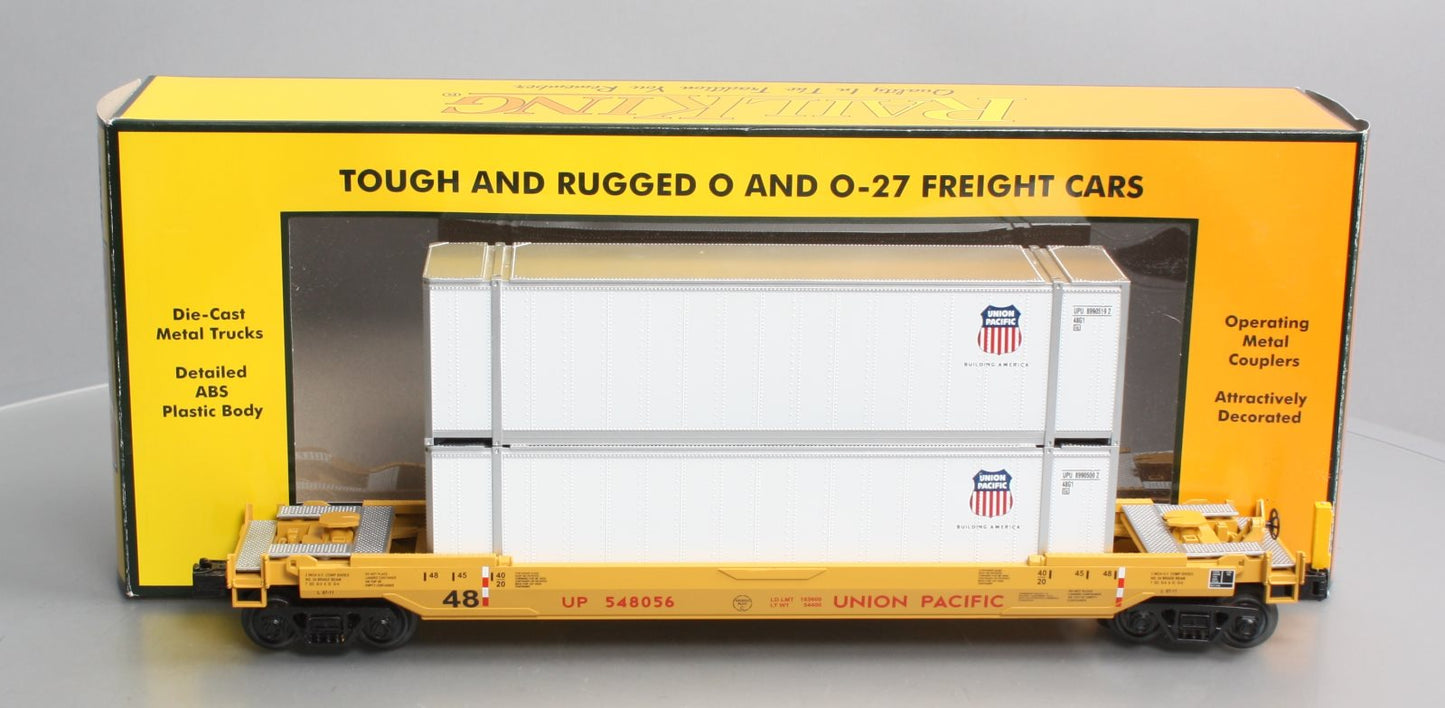 MTH 30-76759 O Union Pacific Husky Stack Car w/ ETD #548056 LN/Box