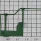 Lionel 8585-94 Front Right Hand Green Hand Rail