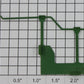 Lionel 8585-104 Left Front Green Handrail