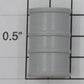 Lionel 2848-85 O Gauge Gray Plastic Oil Drum w/ Details 13/16" H x 1/2" OD