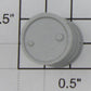 Lionel 2848-85 O Gauge Gray Plastic Oil Drum w/ Details 13/16" H x 1/2" OD
