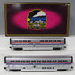 MTH 20-6539 O Amtrak 3 Stripe SuperLiner Slpr/Diner Passenger Car Set (Set of 2) NIB