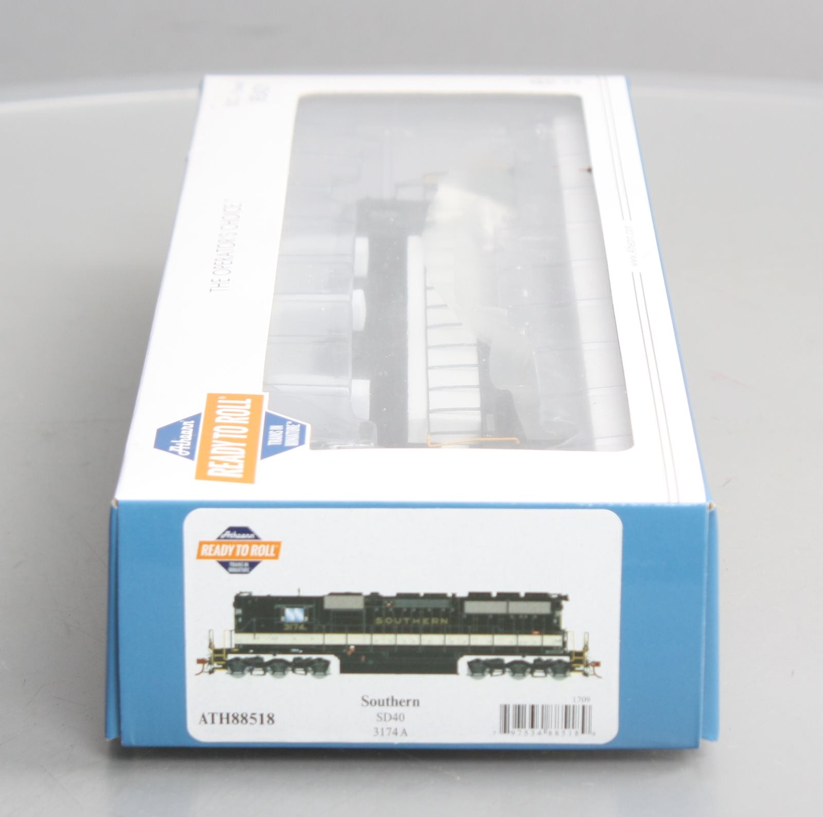Athearn 88518 HO SOU/Black/Off White RTR SD40 Diesel Loco w/DCC/Snd #3174A