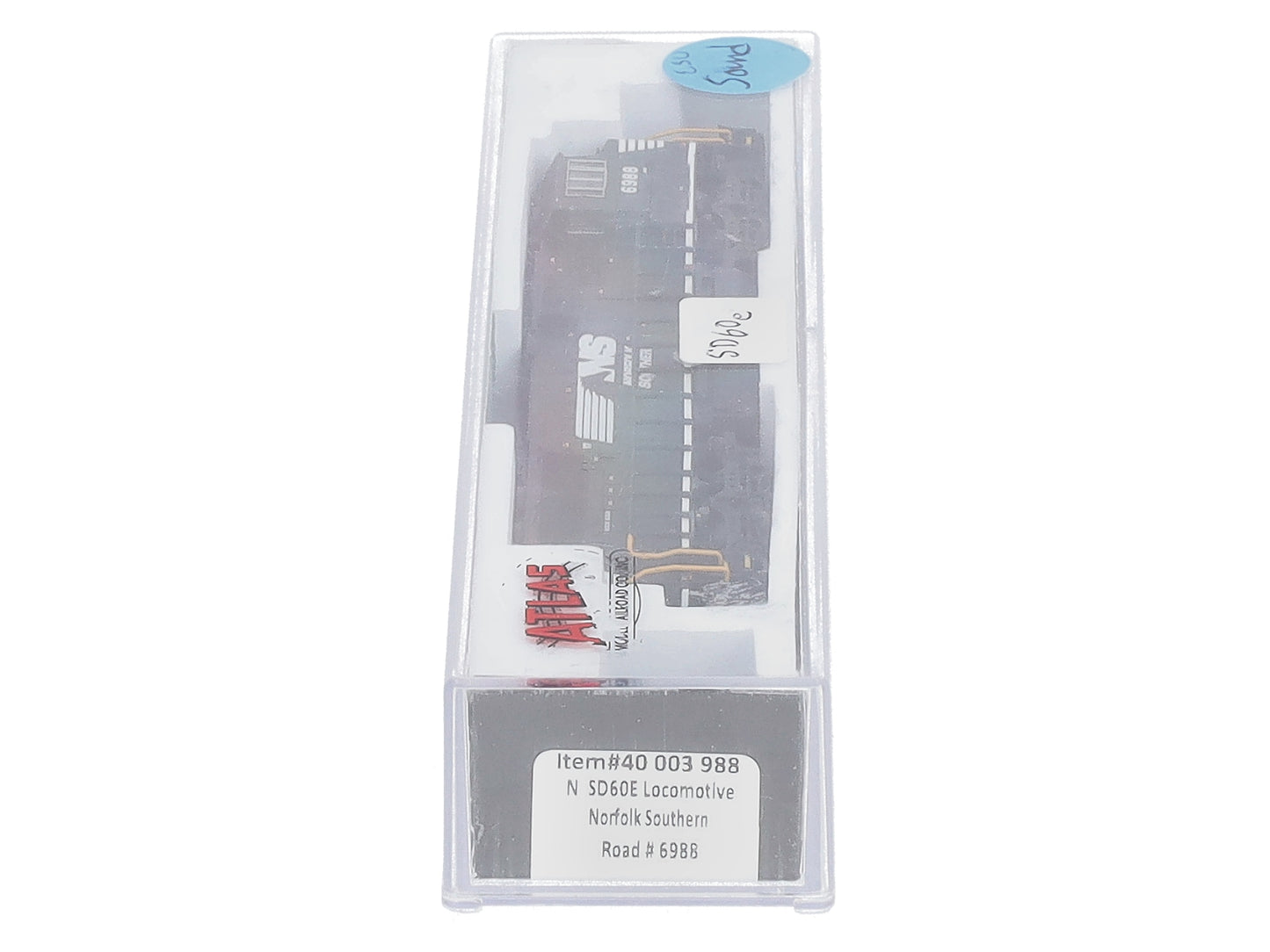 Atlas 40003988 N Norfolk Southern SD-60E Diesel Locomotive DCC & Sound #6988