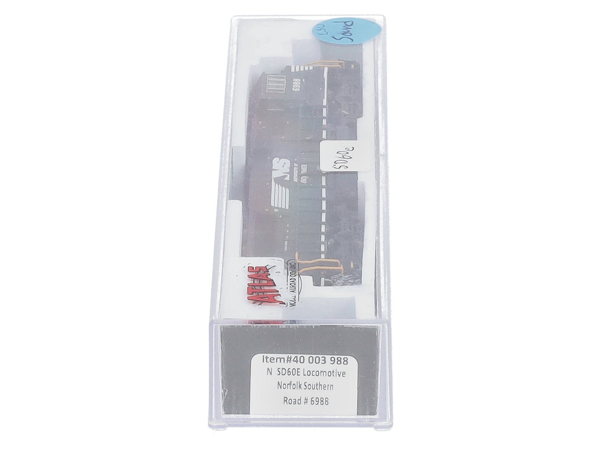 Atlas 40003988 N Norfolk Southern SD-60E Diesel Locomotive DCC & Sound #6988