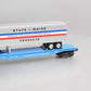 K-Line K62298 O Gauge Providence & Worcester Classic Flat Car w/ Bar Trailer LN/Box