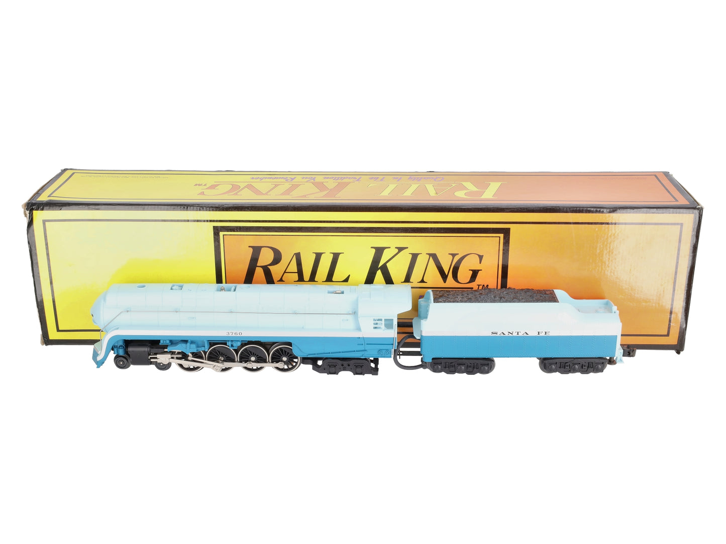 MTH 20-1106-0 O Santa Fe Streamlined Northern 4-8-4 Die-Cast Steam Engine #3760 LN/Box