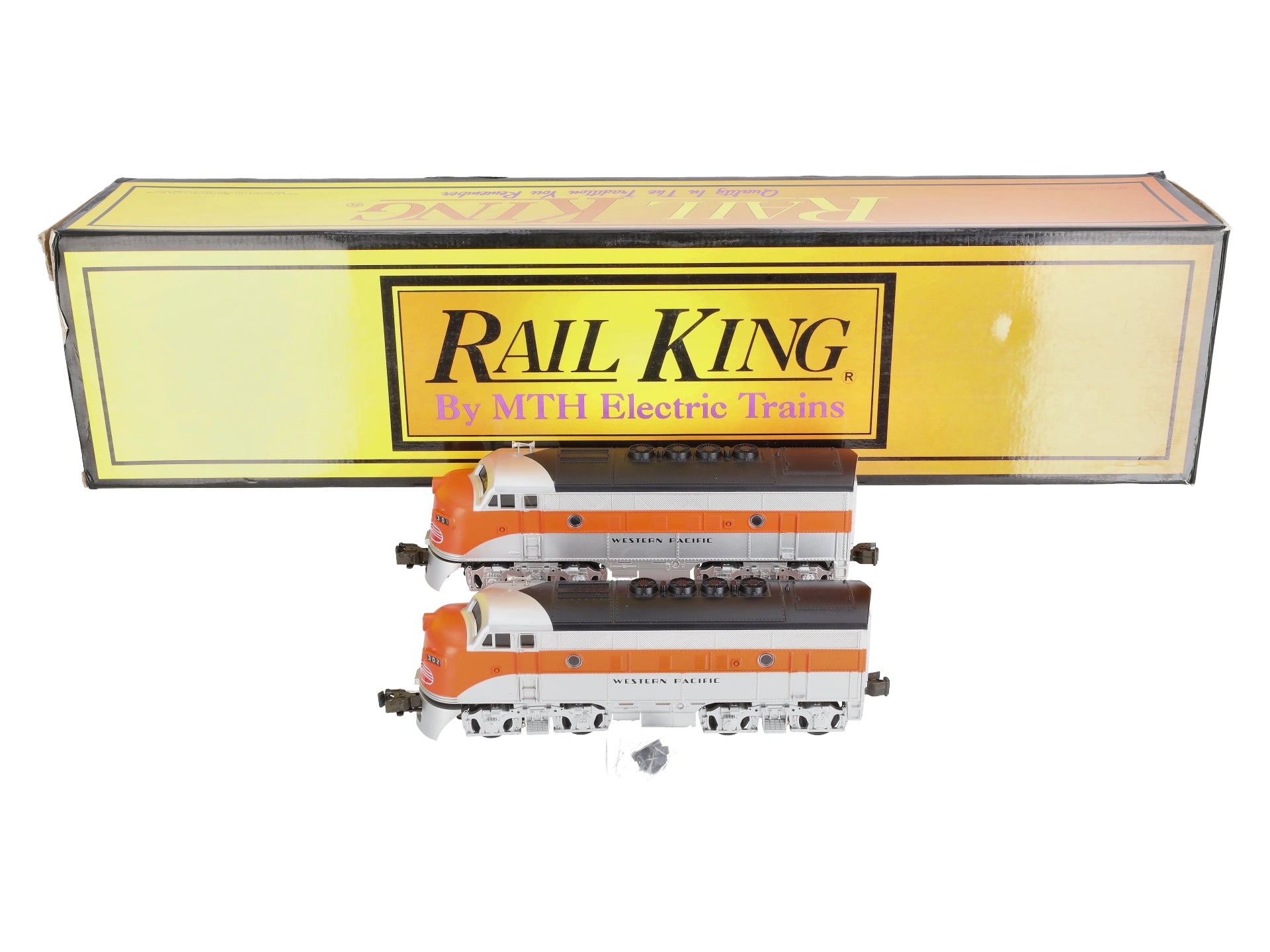 MTH 30-2008-1 O Gauge WP F-3 AA Diesel Engine Set w/PS1 #301/302 (Set of 2) LN/Box