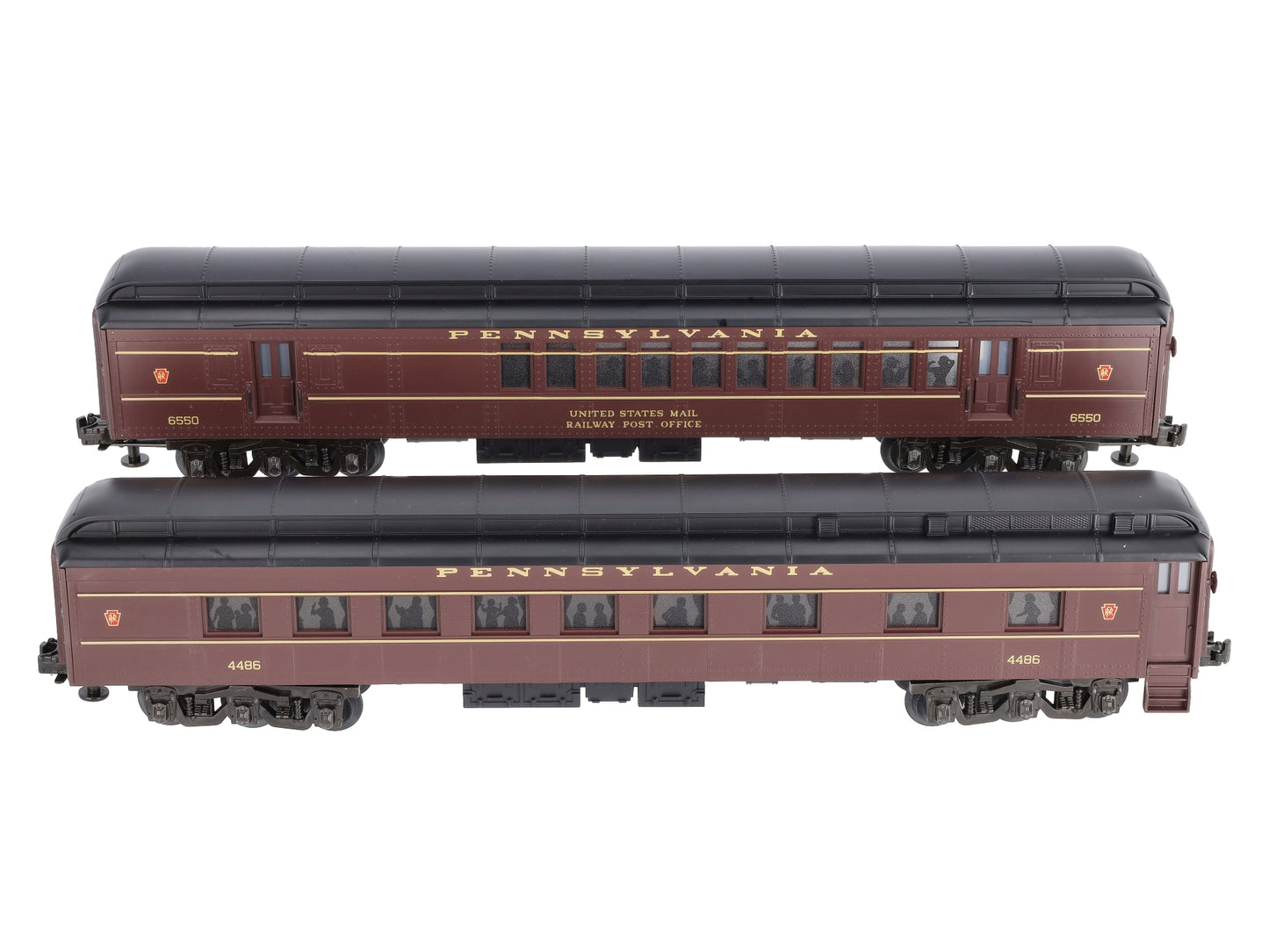 MTH 20-4118 O Gauge Pennsylvania Madison Combine/Diner 2-Car Set LN/Box