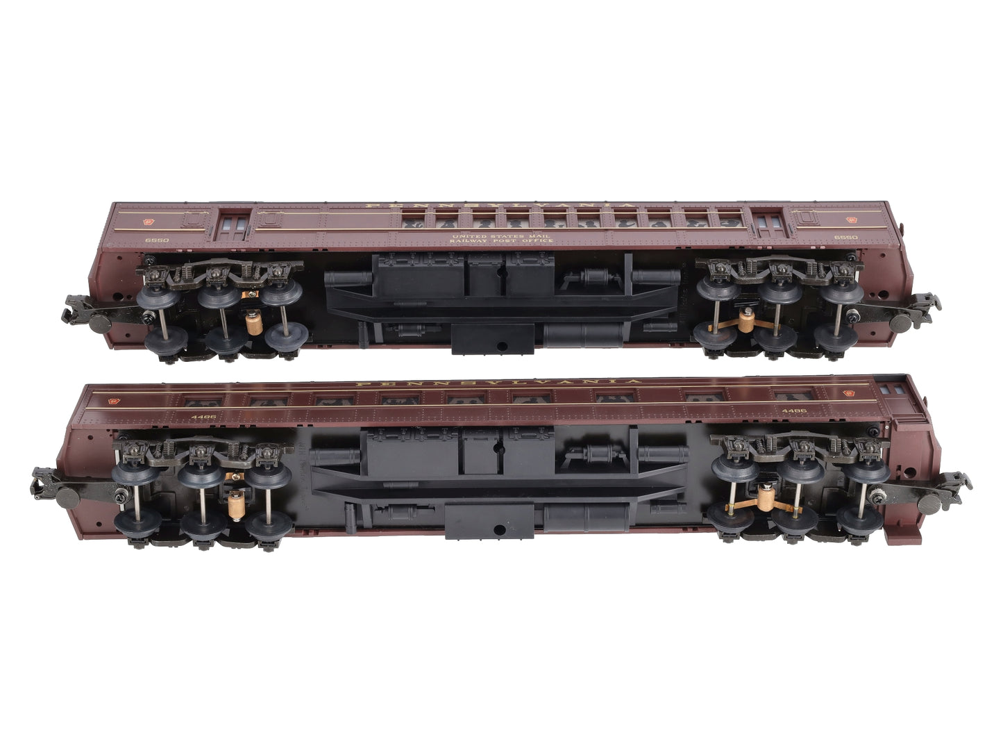 MTH 20-4118 O Gauge Pennsylvania Madison Combine/Diner 2-Car Set LN/Box