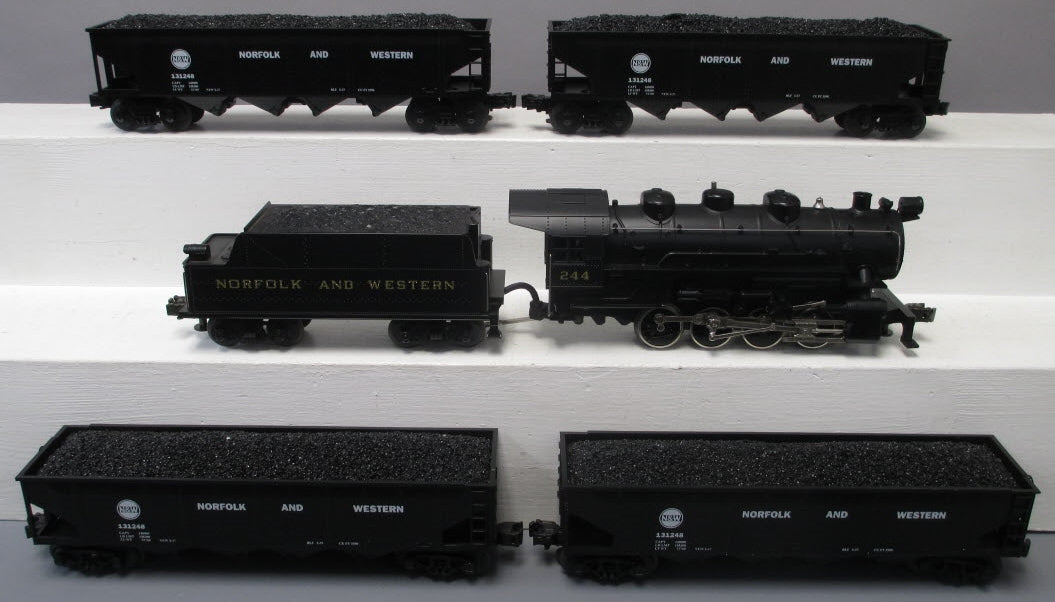 MTH 30-026 Norfolk & Western 0-8-0 O Gauge Steam Freight Train Set MT/Box