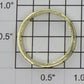 Lionel 8240-76 Plastic Smoke Stack Gold Band Ring