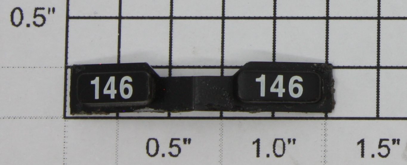 Lionel 8280-6 #146 Rear Number Board Assembly for SD70
