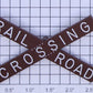 Lionel 2760-33 Brown Highway Flasher RR Crossing Arms