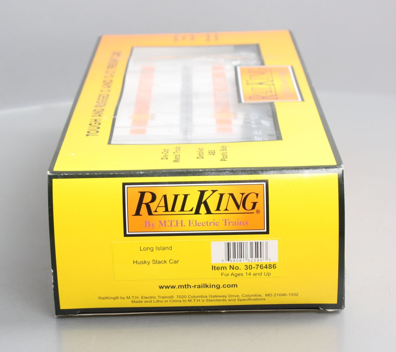 MTH 30-76486 O Gauge Long Island Husky Stack Car #465280