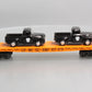 MTH 30-76671 O Long Island Flat Car with 2 '53 Ford Pickup Trucks
