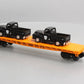 MTH 30-76671 O Long Island Flat Car with 2 '53 Ford Pickup Trucks