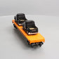 MTH 30-76671 O Long Island Flat Car with 2 '53 Ford Pickup Trucks
